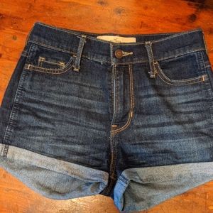 Hollister Short Short High Rise Jean Shorts